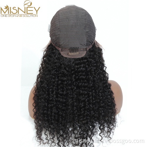 Transparent Curly Human Hair Wig 13x4 Lace Front Human Hair Wigs For Women Preplucked Jerry Curl HD Lace Frontal Wig Misney Hair